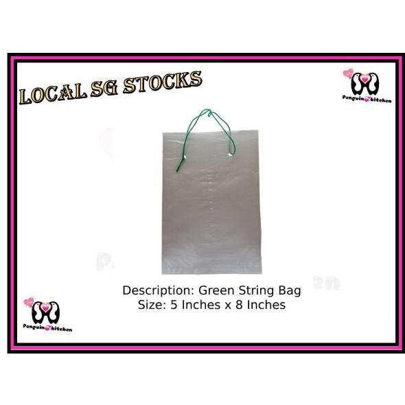 [Local SG Stocks] String Plastic bags | Packaging Plastic bag | Coffee ...