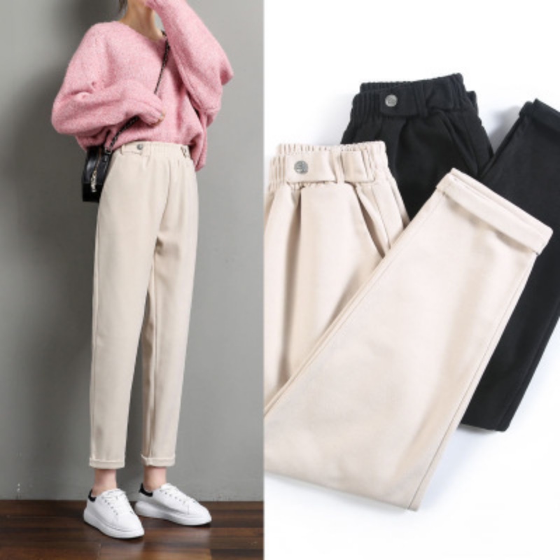 Plus Size 28-38 Women Cotton Cargo Pants Fashion Casual Basic Outdoor  Hiking Camping Military Long Pants