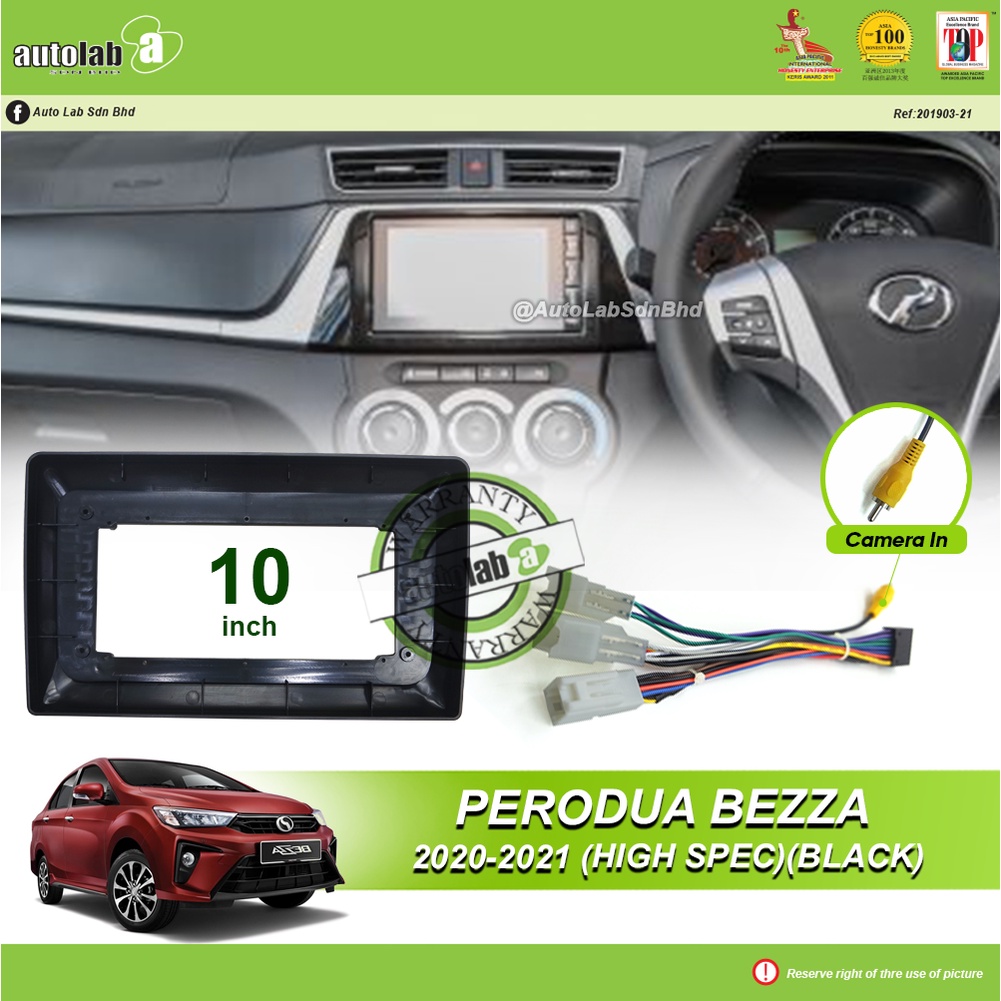 Android Player Casing 10 inch Perodua Bezza 20202022 (Black)(High Spec