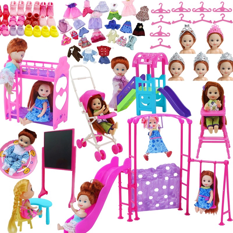 barbie doll set play