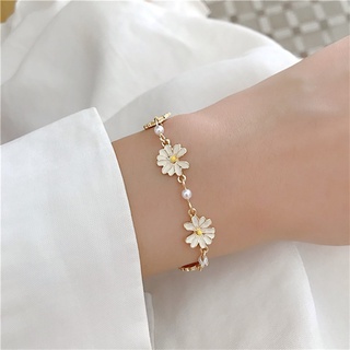 White sale flower bracelet