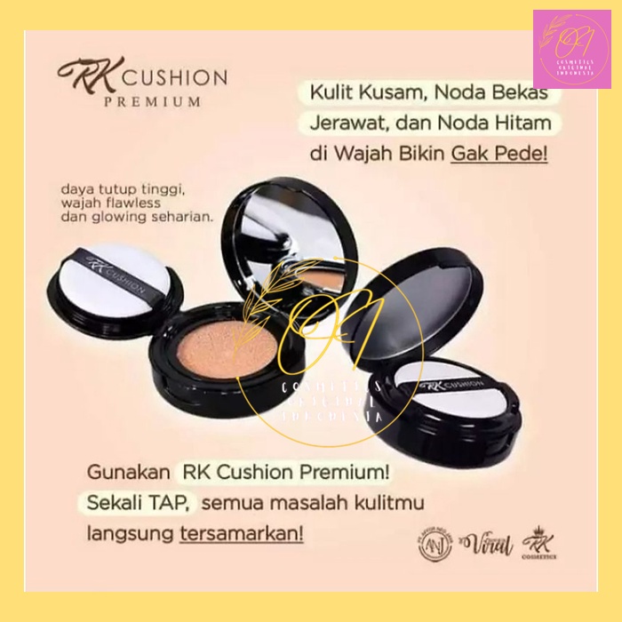 (100% Original) RK Cosmetics Cushion Premium BB Cusion Natural & Ivory ...