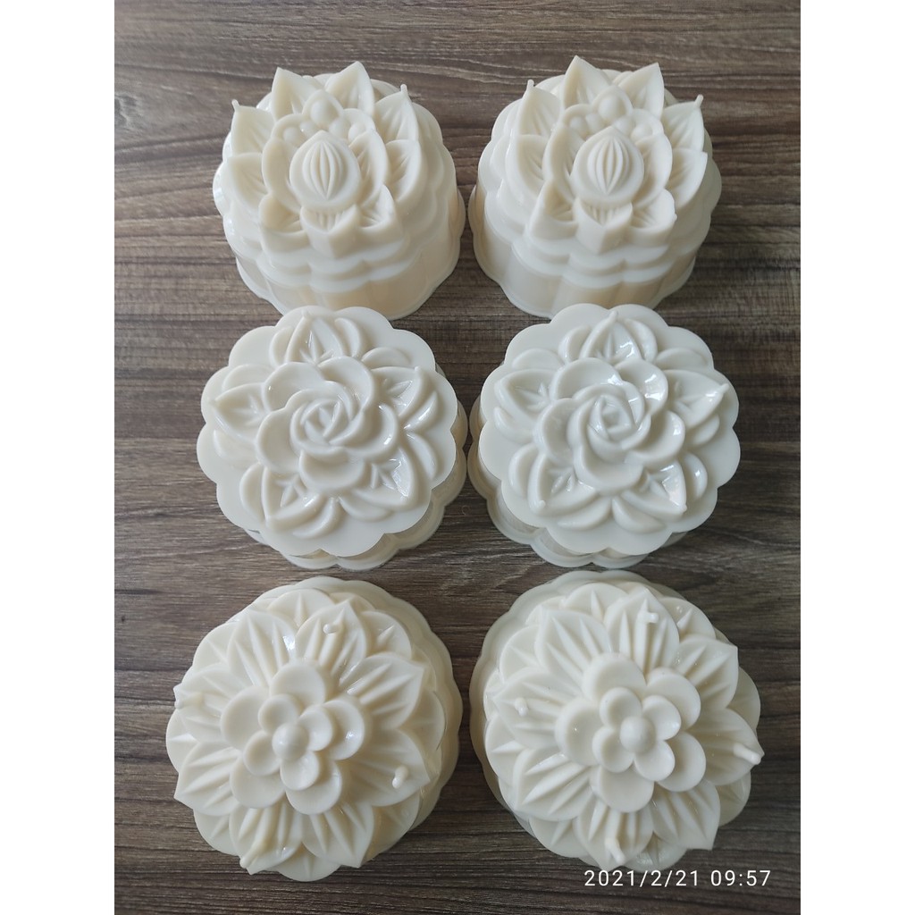 COMBO of 6 STICK MOLDS, RICE, JELLY FLOWER - LOTUS - PINK 10 X 5 CM ...