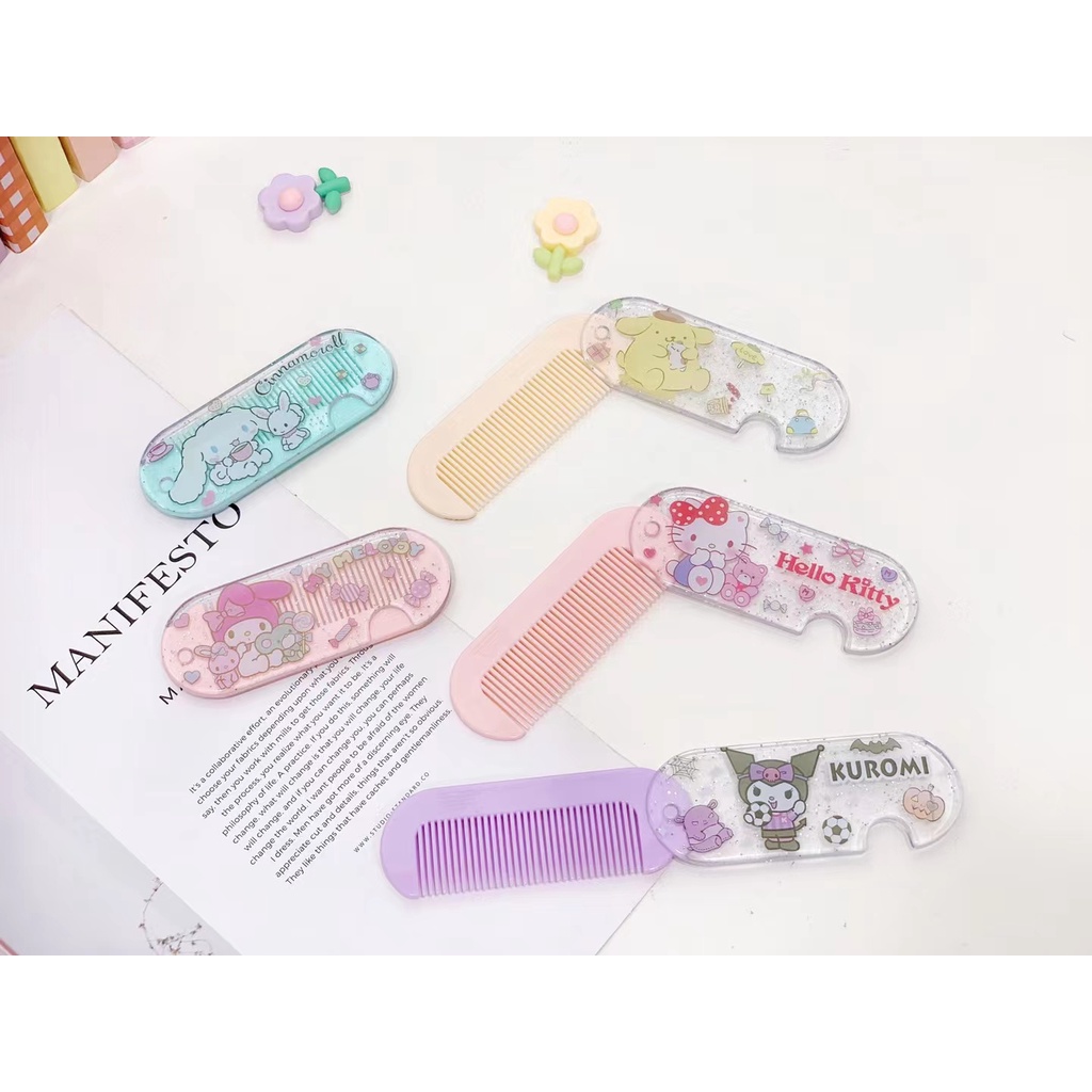 Sanrio character folding comb chomb hair comb | Shopee Singapore