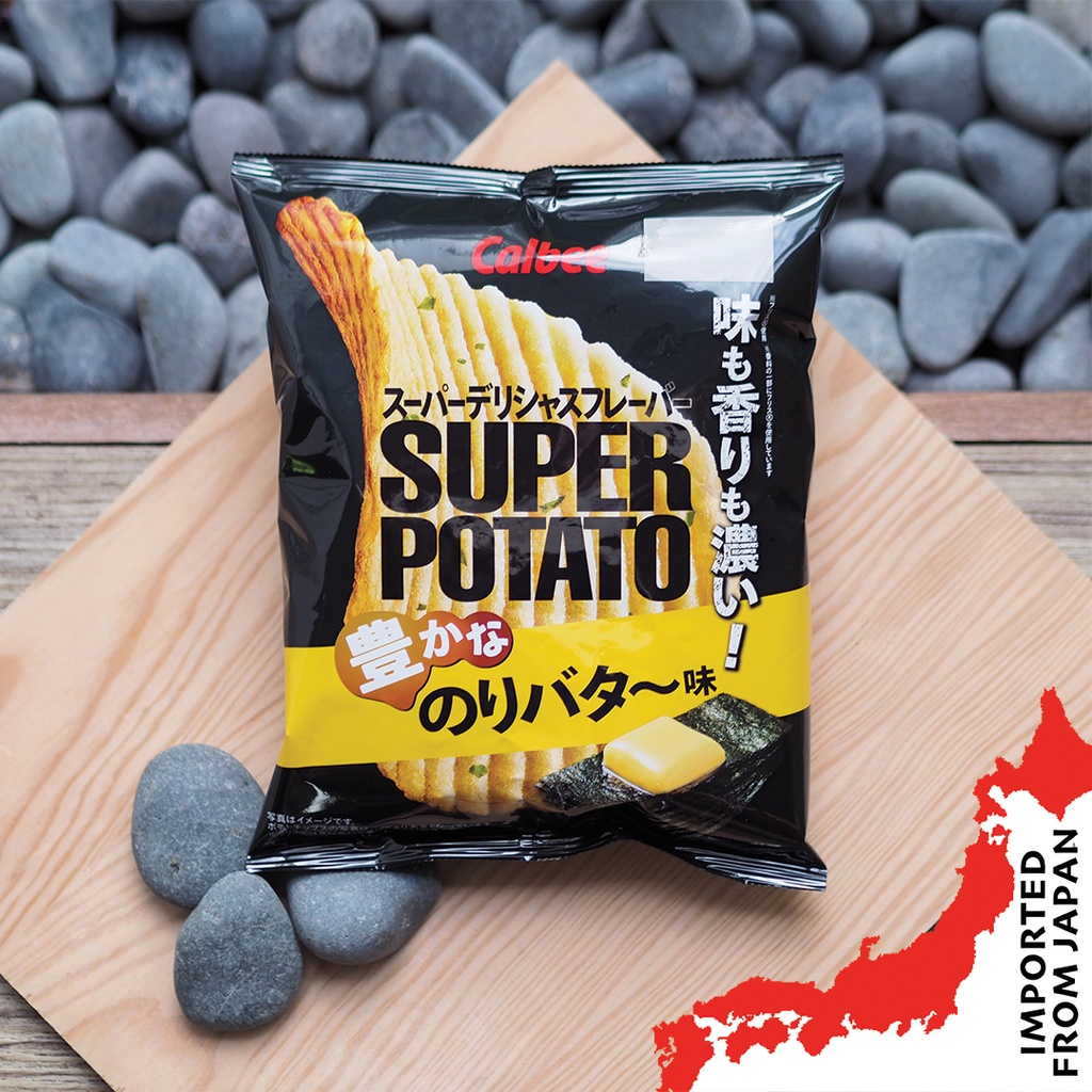 Calbee Super Potato Butter Seaweed Chips - 56g | Shopee Singapore
