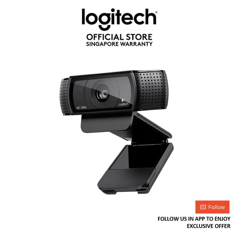 Logitech Webcam C920 Pro Full HD 1080P with Stereo Audio For