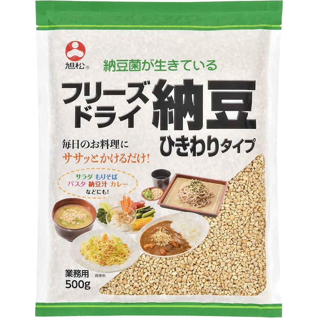 Asahimatsu Shokuhin Freeze Dry Natto Crush Type 500g Made in Japan from