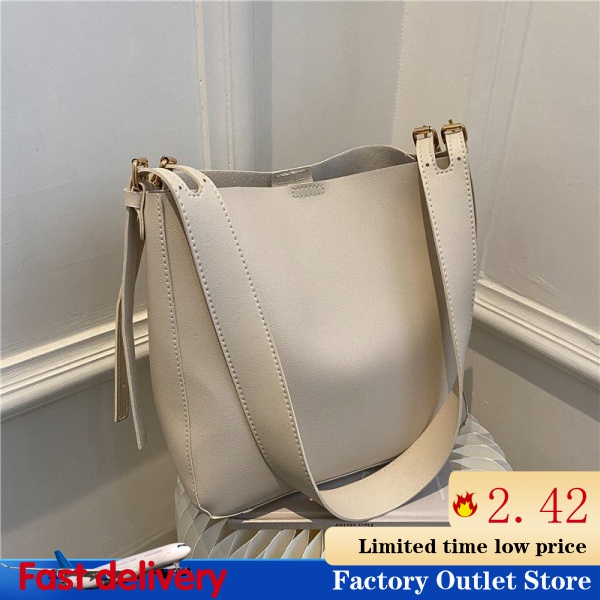 Casual Small Bag2021New Bags Women's Bag Autumn and Winter New Simple Messenger Bag Fashion Shoulder Bucket Bag