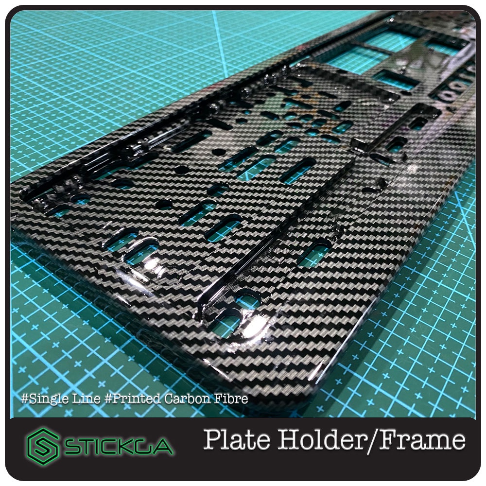 [🇸🇬SG Local Seller] Car Plate Holder / Car Plate Frame (Printed Carbon