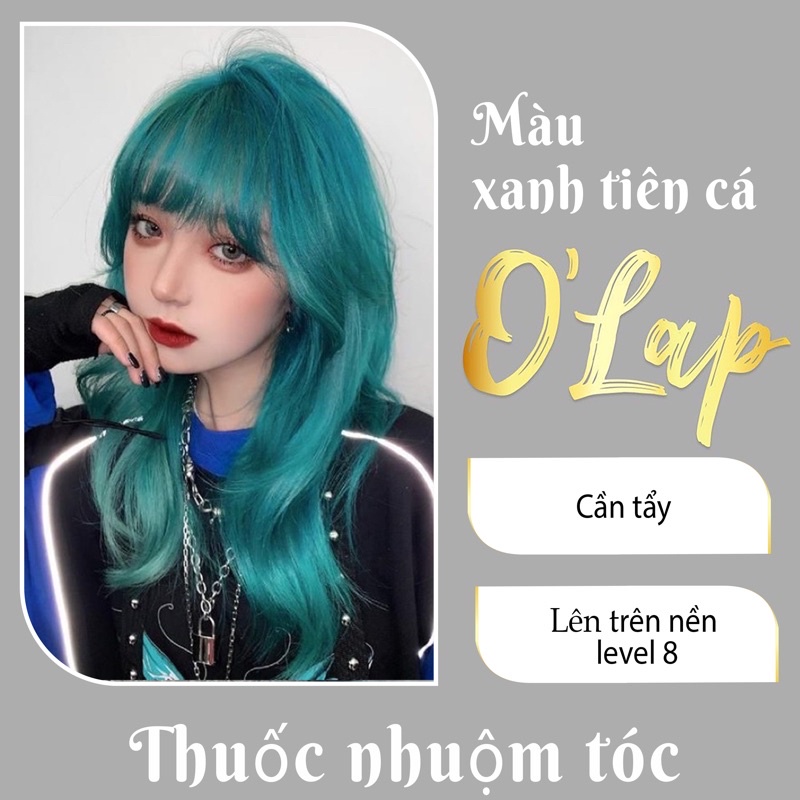 Genuine cheap mermaid green hair dye at home OLAP OL42 | Shopee Singapore