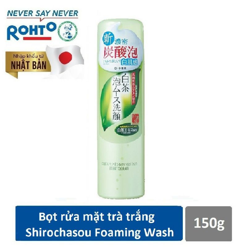 🇯🇵 Rohto Shirochasou White Tea Face Wash Foam 150g Shopee Singapore