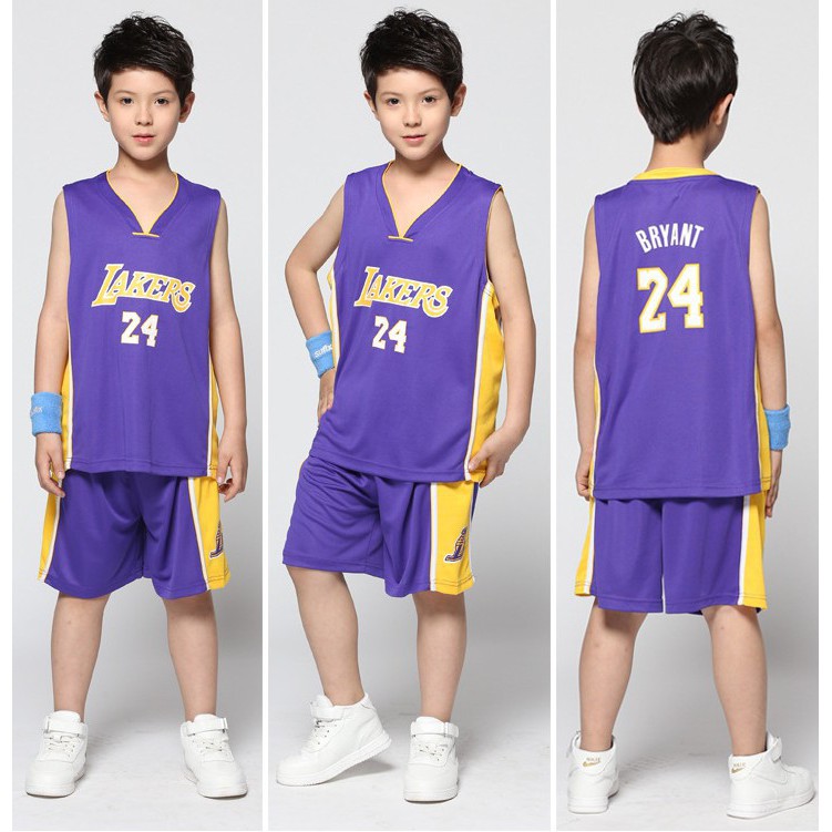 #24 Kobe Bryant Kids Basketball Sport Suit Boys Clothes Set Chidren  Basketball Jersey + Short Pant Set - AliExpress