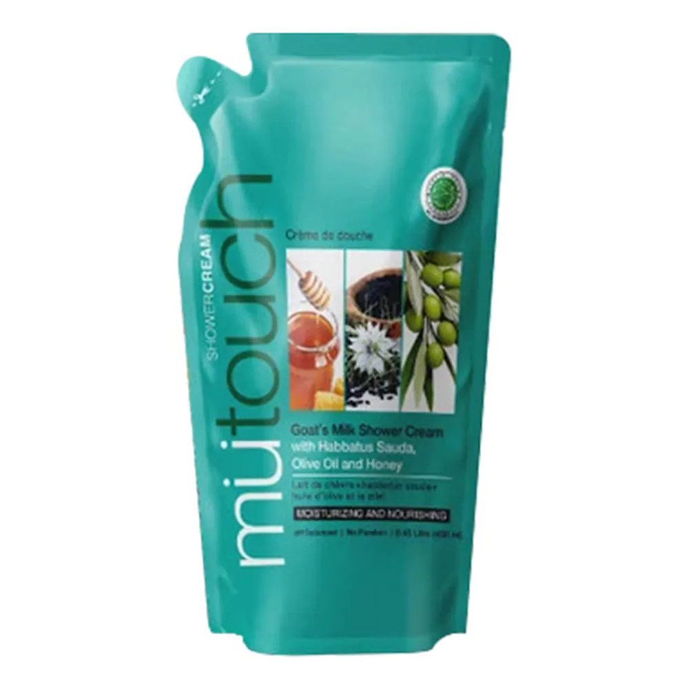 Mutouch Shower Cream Habbatus Sauda Pouch 450ml - Gambar 3