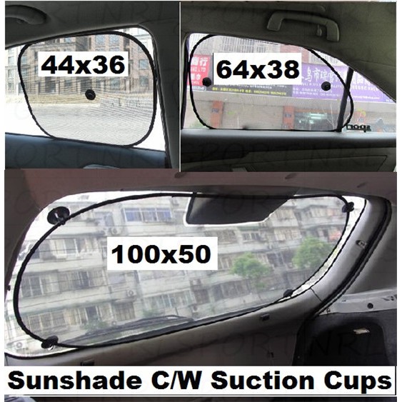Car Side/ Rear/ Back  Window Sunshade Sun Shade Cover Visor Shield Screen Black Mesh