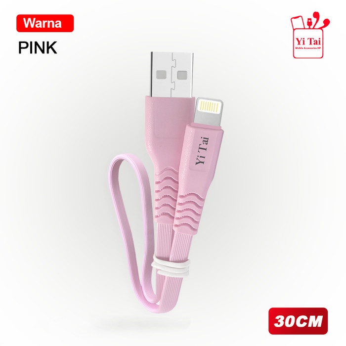 YI TAI - Kabel Data Iphone Lightning Usb Gepeng Fast Charging 30cm