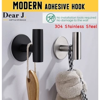 Adhesive Hooks Heavy Duty Stick on Wall Hooks Waterproof Aluminum for  Hanging Clothes Towel Hooks Gold Door Hooks Holder Bathroom Kitchen 6PCS 