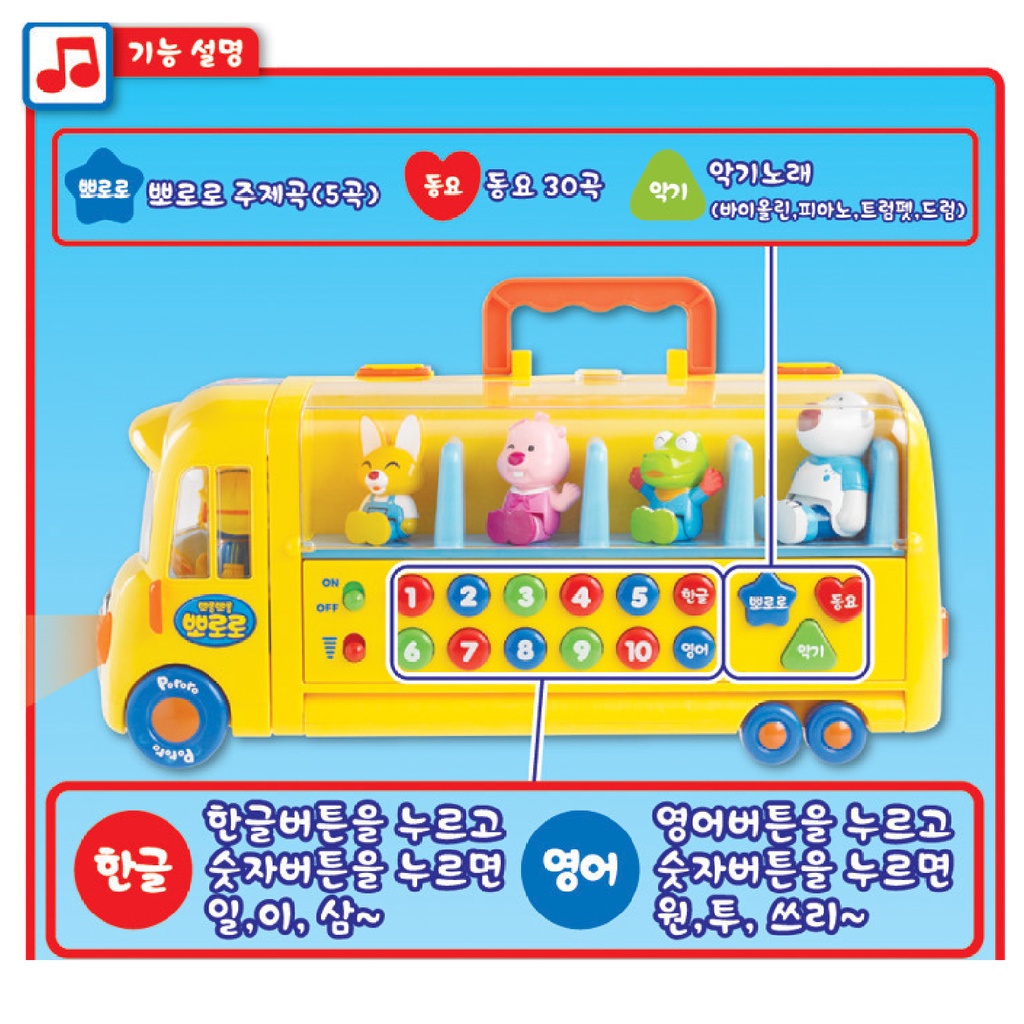 Pororo bus clearance toy