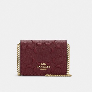 Coach Mini Wallet on a Chain with Lovely Butterfly Print