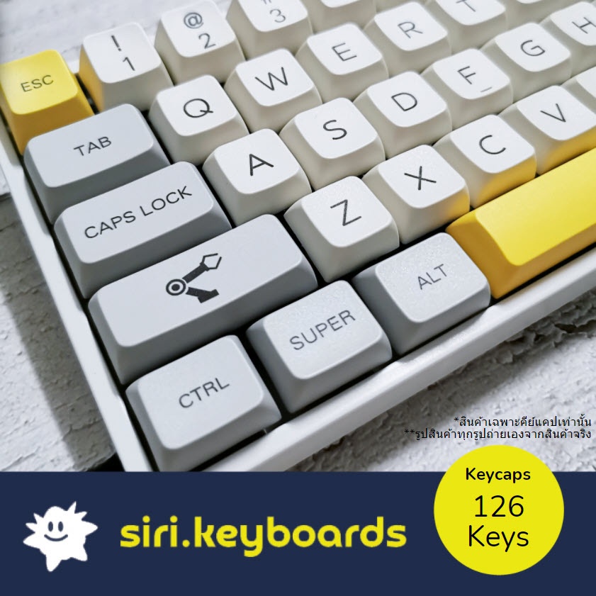 Heavy Industry Theme Keycaps Keyboard Button With 126 Keys (ANSI/PBT ...