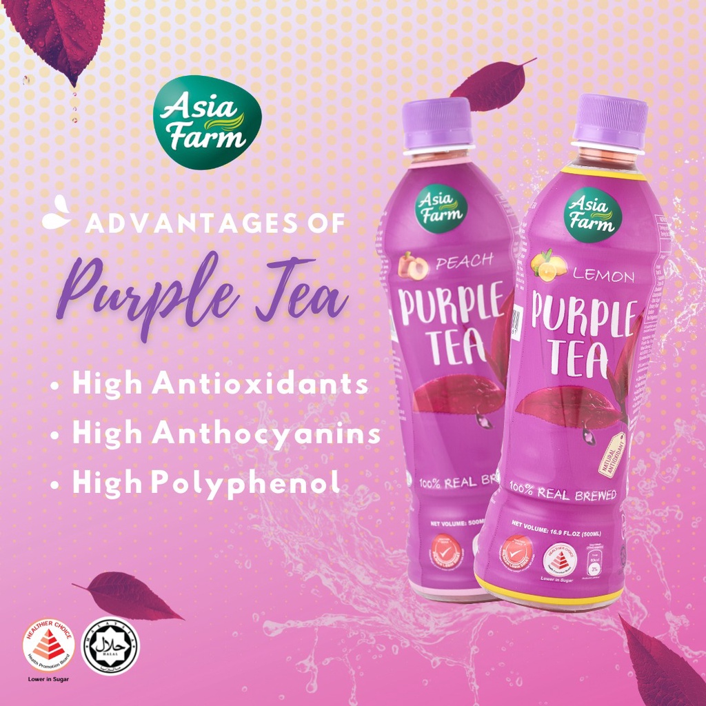 Asia Farm Purple Tea Drink 500ml x 24 bottles Shopee Singapore