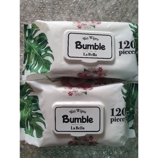 (Bundle Of 12,6,4) Bumble Wet Wipes La Bella Wet Wipes 120 Sheets Wet Tissues Baby Wipe Face