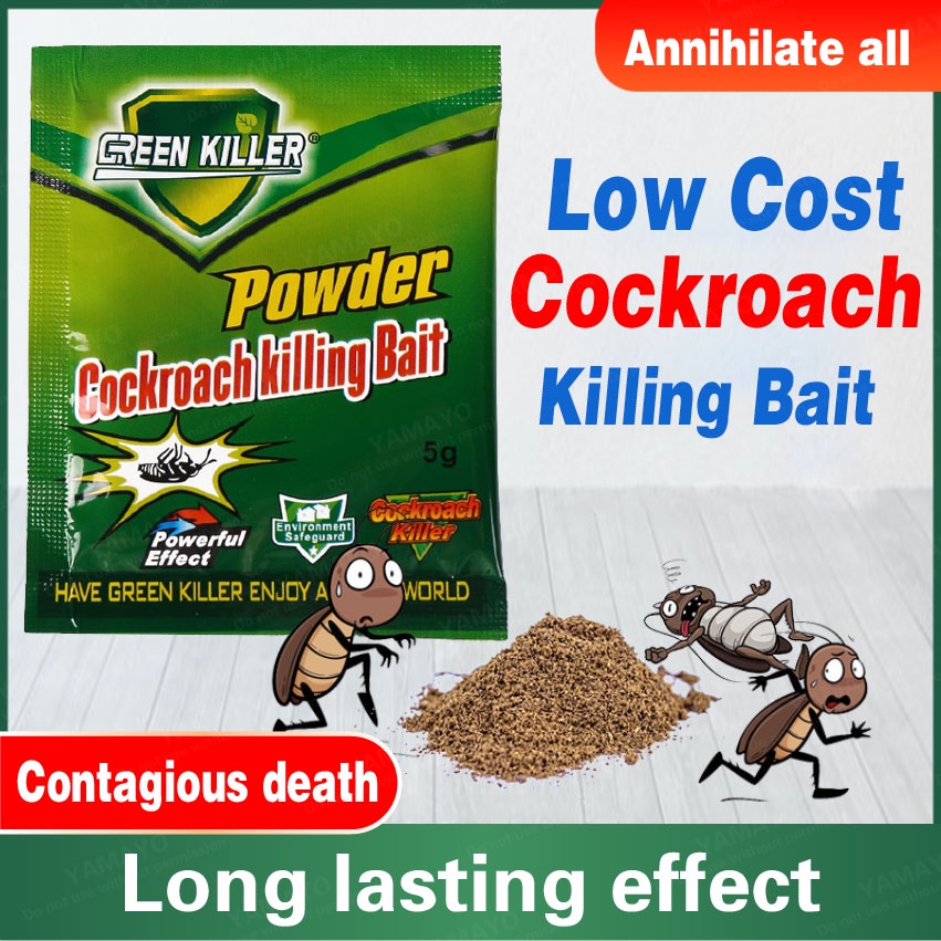 Cockroach Killing Bait Powder Green Leaf Medicine EcoFriendly Non