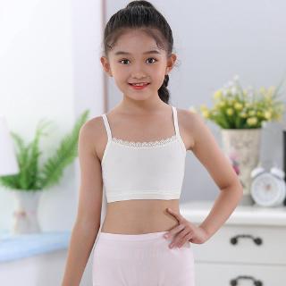 Teenage Underwear For Girl Children Girls Cutton Lace Wireless Young Training  Bra For Kids And Teens Puberty Clothing