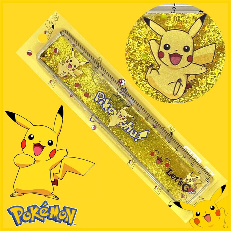 Pokemon Ruler Stationery Group Pocket Elf Picachu Cartoon Cute Primary ...
