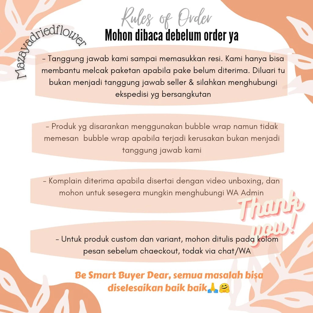 Handbouquet Bunga Kering Rustic Elegan Tahan Lama - Gambar 4