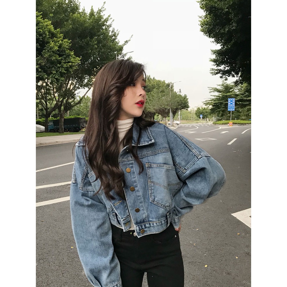 Ulzzang denim clearance jacket