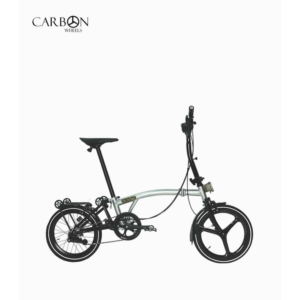 Camp ROYALE Carbon 6 Speed Foldable TriFold Bicycle 16 inch M Bar