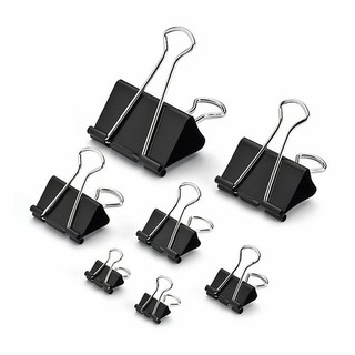 6PCS Black Metal Binder Clips 15/19/25/32/41/51mm Notes Letter Paper Clip  Office Supplies Binding Securing Clip Product - AliExpress