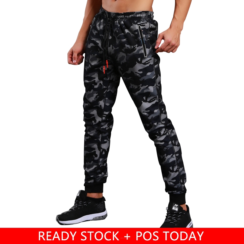 Jogger Pants Men Camo Running Sweatpants Sports Pant Track Gym