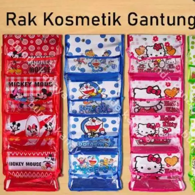 RAK KOSMETIK KARAKTER GANTUNG ORGANIZER HCO 4 SUSUN - Gambar 2