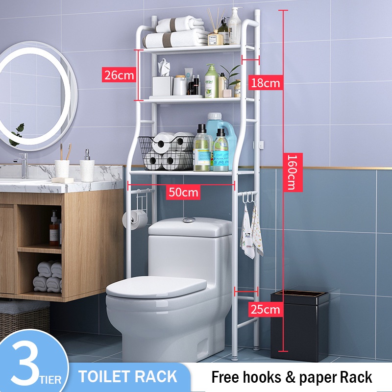 Washing Machine Rack Toilet Rack Storage Shelf | Shopee Singapore