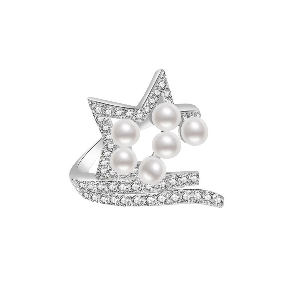 Pearly Lustre New Yorker Freshwater Pearl Ring WR00085 | Shopee Singapore