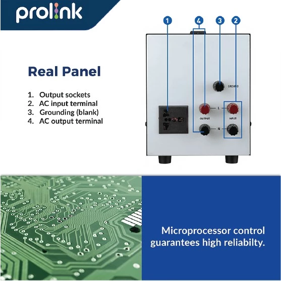 Prolink Stabilizer 3000VA Automatic Voltage Regulator l AVR l Relay Controlled l Stavolt l (DUS JELEK) - Gambar 4