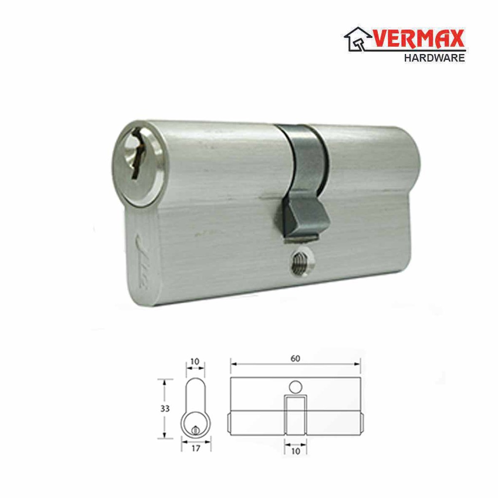 Cylinder Profile Indoor Door Lock Hook / Double Key Cylinders Lock ...