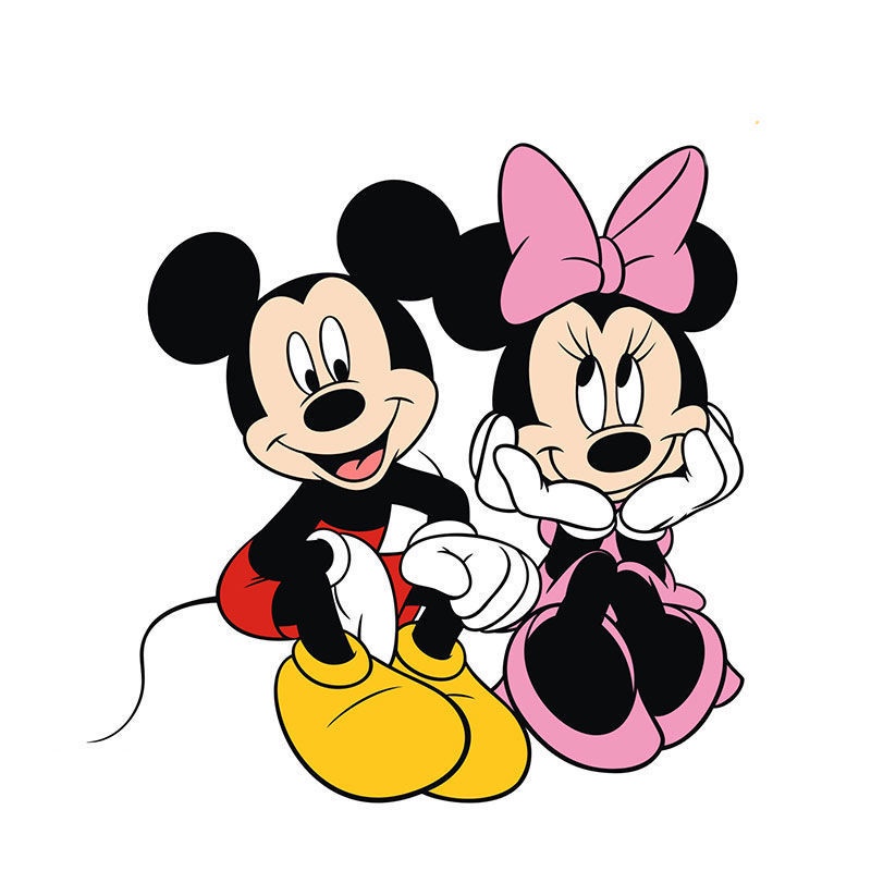 [cute sticker] Mickey Mouse car sticker Mickey Minnie couple creative ...