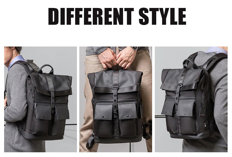 P&D Men Water-Resistant 25L Backpack Anti theft 15.6 Inch Laptop ...