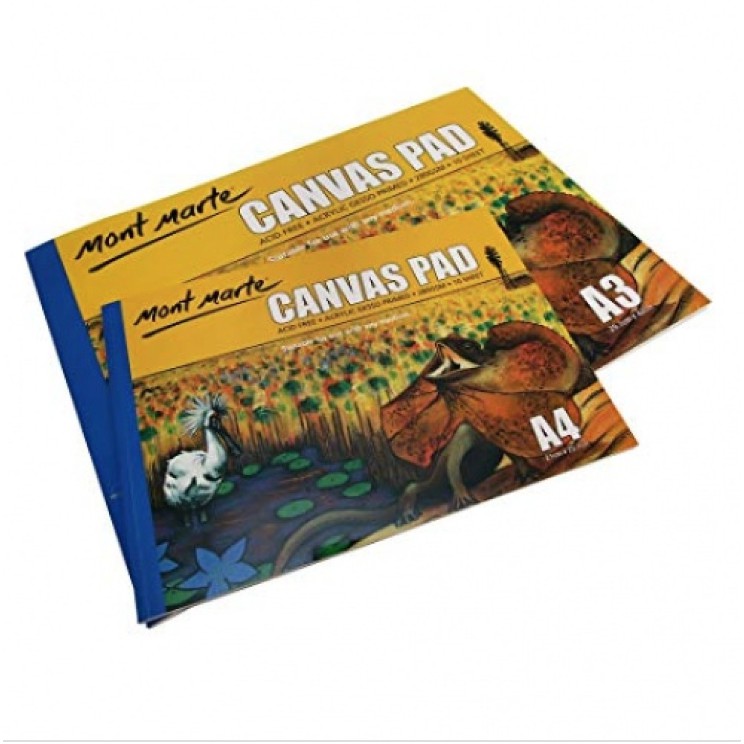 Mont Marte Gesso Primed Canvas Pad 280gsm 10 Sheet (A5/A4/A3) | Shopee ...