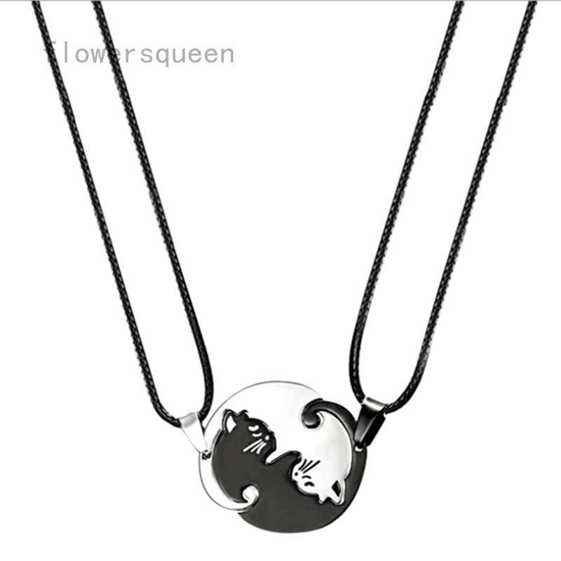 Cat hot sale friendship necklace