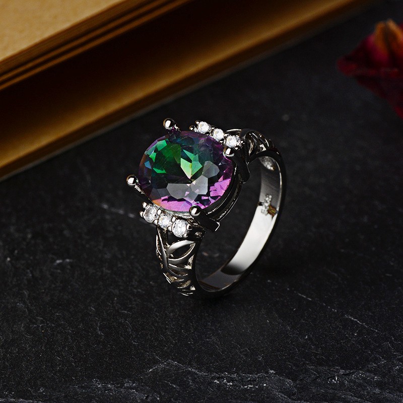 Rainbow sale gem ring