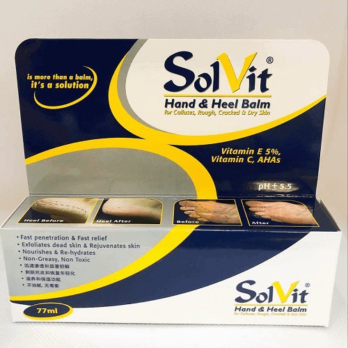 SOLVIT - HAND & HEEL BALM (MOISTURISER/FOOT/HAND CREAMS - pH +/- 5.5 ...