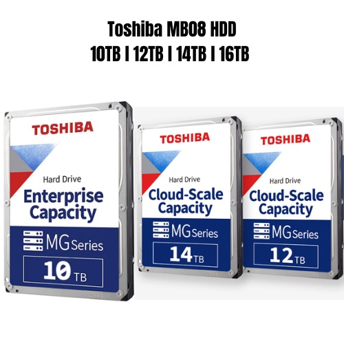 Disque Dur Interne Toshiba MG10 D Series 3.5" SATA 10 To - Conçu Pour Une Utilisation 24/7 - Haute Performance Et Fiabilité