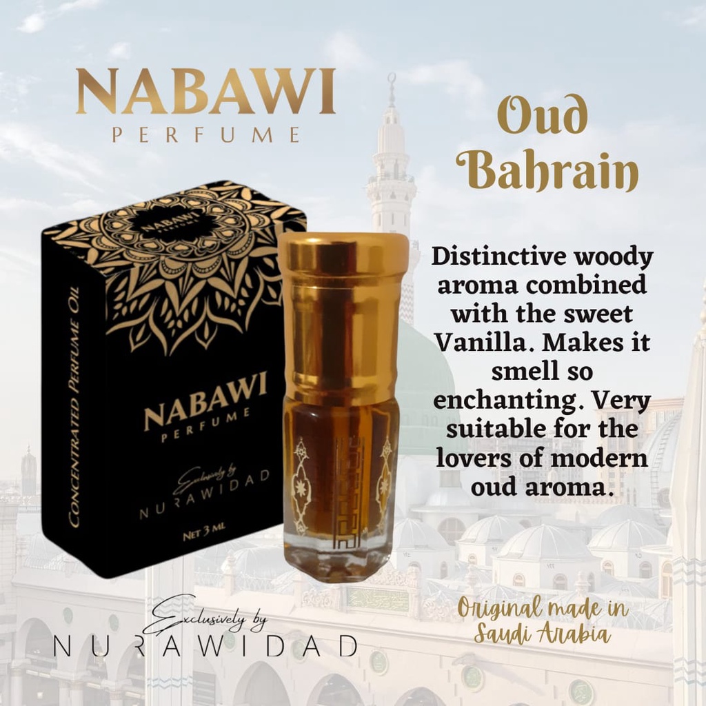 [SG Stock Nabawi Perfume] Oud Bahrain / RollOn Concentrated Perfume/ Attar 3ML Shopee Singapore