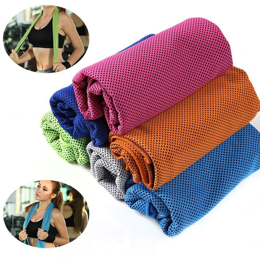 Sports Gym Jogging Enduring Running Instant Ice Cold Chilly Pad Cooling Towel