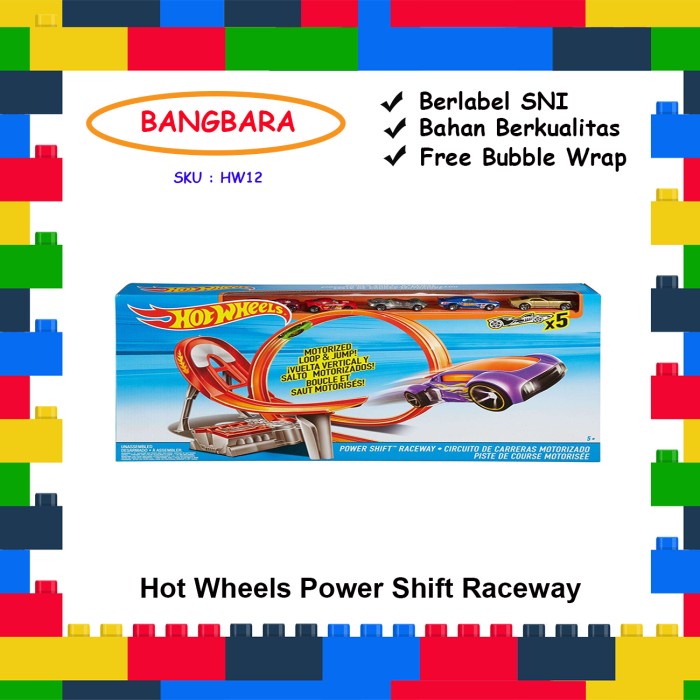 Hot Wheels Power Shift Raceway Track Original Mattel Shopee Singapore