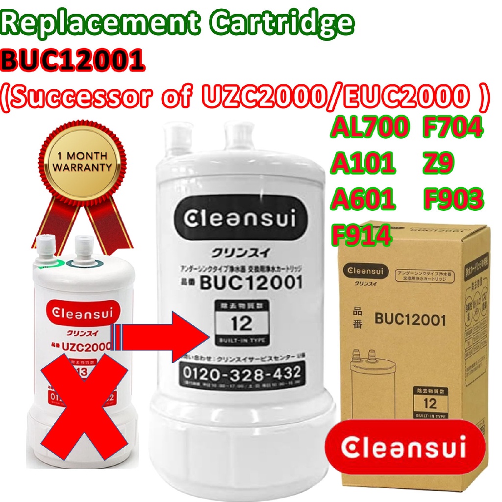 Mitsubishi CLEANSUI cartridge BUC12001 (Successor to UZC2000