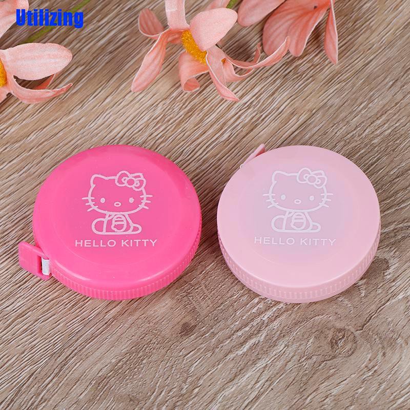 UTZN Hello Kitty Cute Retractable Tape Measure Cartoon Floppy Ruler ...